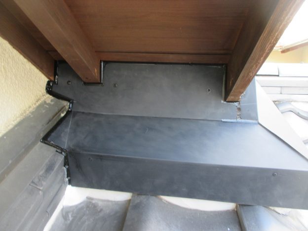 稲美町の新しい板金の取り付け後